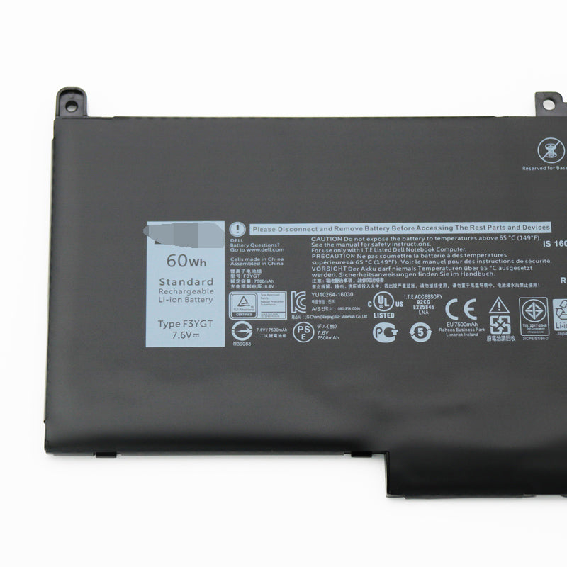 Batterie li-ion d'ordinateur portable Dell latitude E7280 E7480 12 7000  7280 7290 Series 2X39G DM3WC B07PLRQDTF ASKC F3YGT 0DM3W